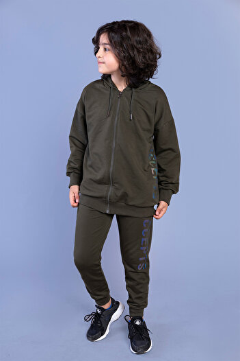 Toontoy Boy's Tracksuit Set - Hooded and Printed