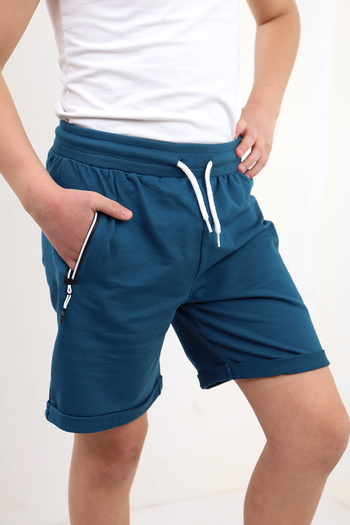 Toontoy Boy - Embroidered Tnty Sport Shorts with Back Pocket Detail