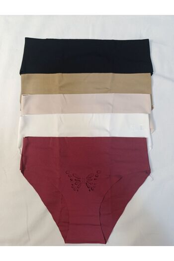 Anı 5-Piece Laser Cut Lace Bikini Panties