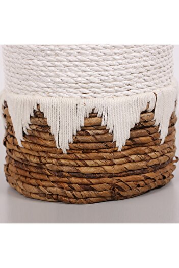 Mylamp Didim Natural Abaca 21X19 cm Flower Pot & Storage Organization