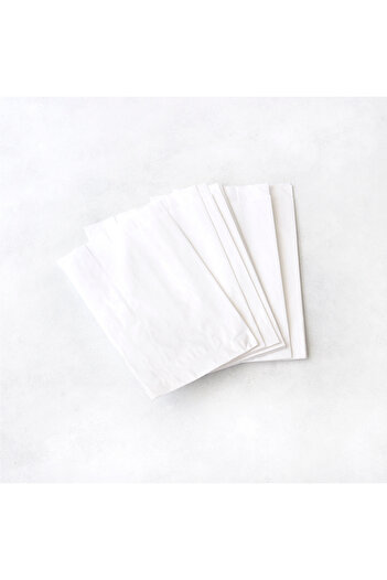Bimotif White Paper Bag 12X20 cm - 50 Pcs