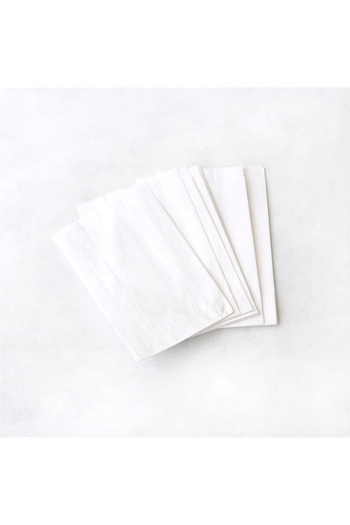Bimotif White Paper Bag 12X20 cm - 20 Pcs