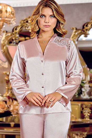 Jeremi 210 Çeyizlik Saten 6'lı Set-pudra