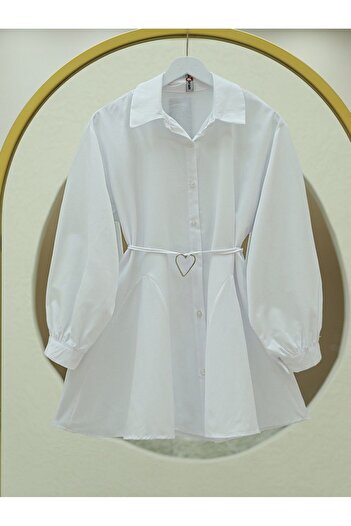 HİJABAYA Poplin Tunic - Buttoned and Piece Fabric
