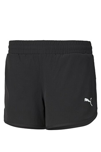 Puma Black Women's Regular Fit Shorts 58686201   Active Woven