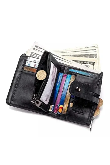 Jeep Leather Wallet 100% Genuine Leather with RFID Protection