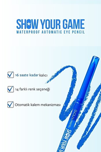 Show by Pastel Show Your Game Wp. Gel Eye Pencıl 410