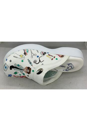 Hipokrat Medikal Sabo Hippocrates White Doctor/Nurse Printed Sabo