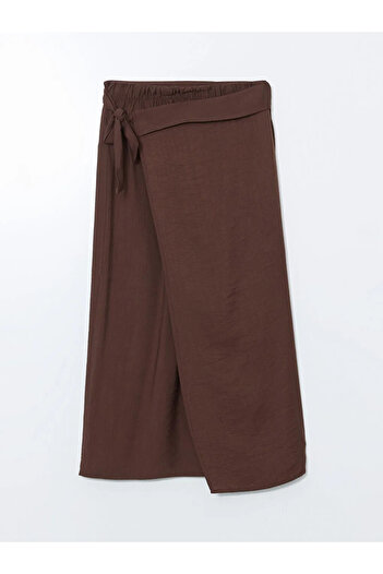 LC Waikiki Lcwaikiki Classic Brown Women's Elastic Waist Skirt
