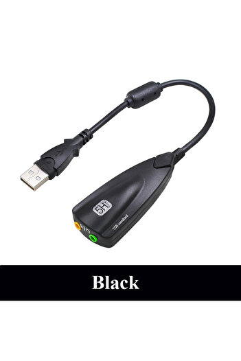 Choice Black 5hv2 Stereo 7.1 Channel With Cable Sound Card Usb Sound Card Computer Games Dedicated External