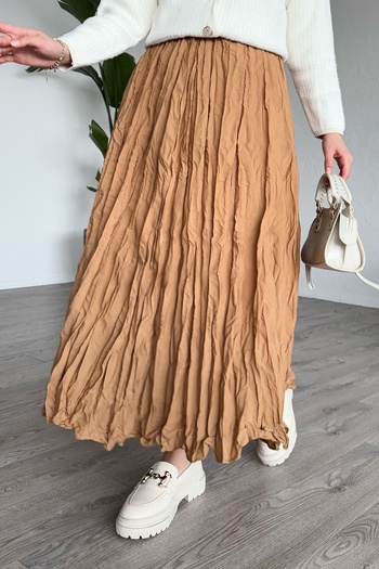 InStyle Φούστα Camel Κρασ