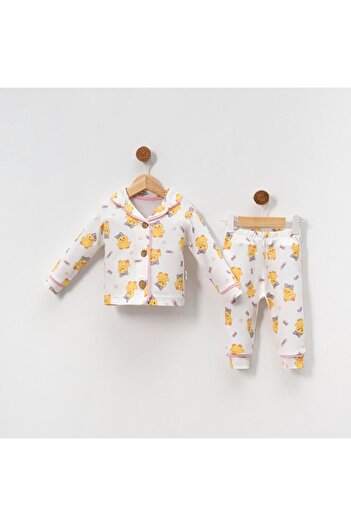 Lolons Chick Printed Baby Girl Pajama Set