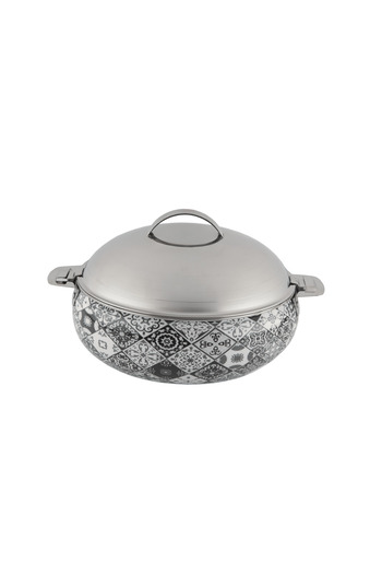 ALSAIF Lavera Stainless-steel Hotpot With Two Handles,color: Chrome, Size:7.5 Liter