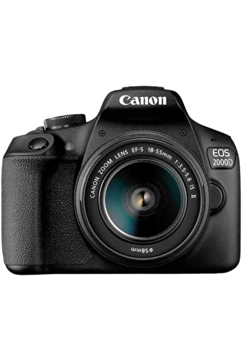 Canon EOS 2000D Digital SLR Camera Body Black + 18-55mm DCIII Kit + EF 50MM 1.8 STM Lens