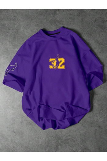 Revasser Unisex Ανδρικά/Γυναικεία 32 BASKET Μπλουζάκι μπλουζάκι από βαμβακερό μπλουζάκι με στάμπα