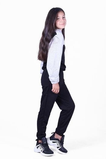 FYK KİDS Snow Fashion nyomtatott lány tréningruha szett