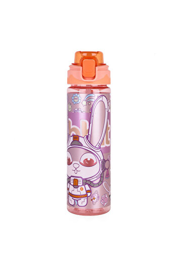 NovaKids Water Bottle 700ml with Straw- Orange