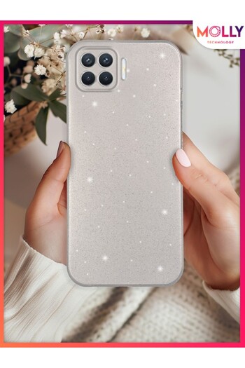 Molly Silver Berry Glitter Shiny Silicone Case for Oppo Reno 4 Lite