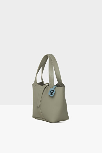 Bagmori Gray Women's Textured Hand Bag m 000008585