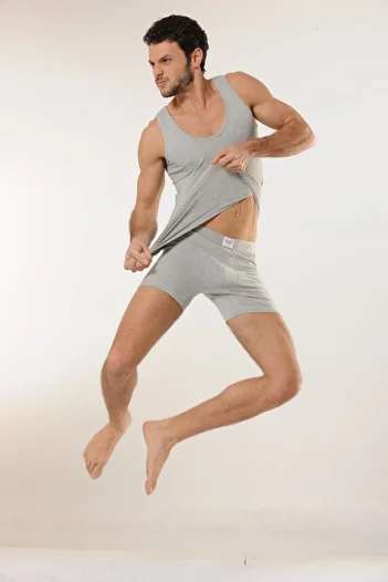 Hmd 716 Cotton Strappy Men's Undershirt - Gray