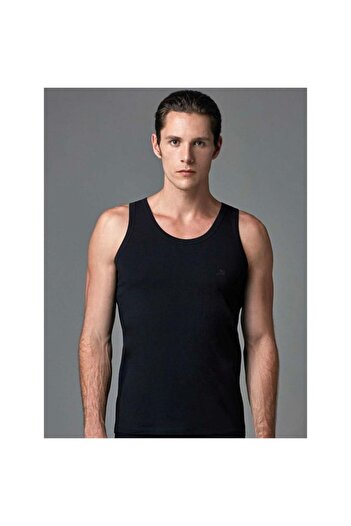 Eros Ers001 Compact Men's Undershirt (Double Pack) - Black
