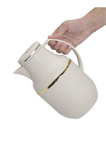 Badraig 2-Piece Coffee And Tea Vacuum Flask Khaki/Gold1 Liter
