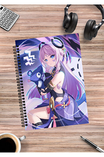 mertfigur Genshin Citlali Anime Spiral Notebook A5 (50 Sheets)