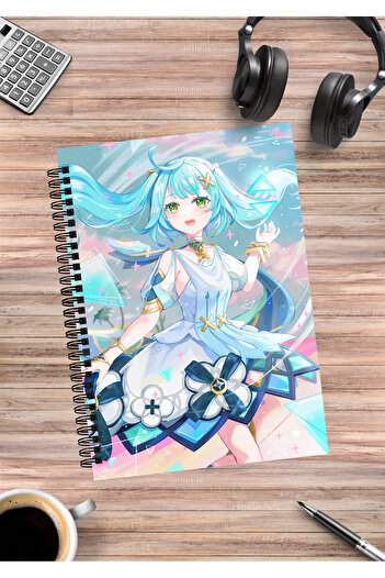 mertfigur Genshin Faruzan Anime Spiral Notebook A5 (50 Sheets)