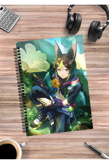 mertfigur Genshin Tighnari Anime Spiral Notebook A5 (50 Sheets)