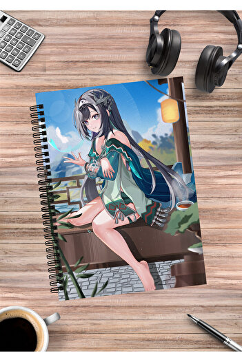 mertfigur Genshin Yan Lan Anime Spiral Notebook A5 (50 Sheets)