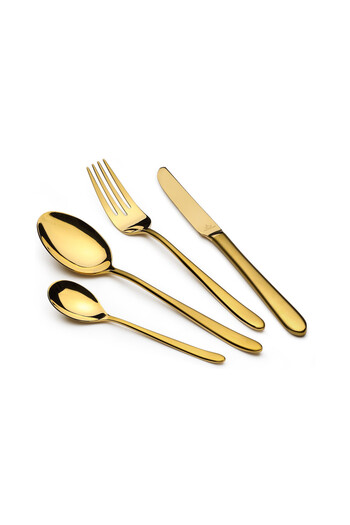 Arshia Stainless Steel Cutlery Set 86pcs Gold Matte