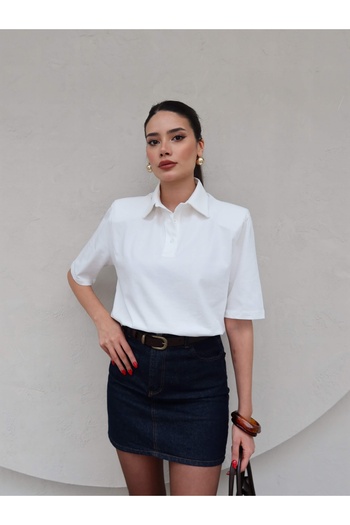 ESRAHELVACI Polo Neck Padded T-Shirt