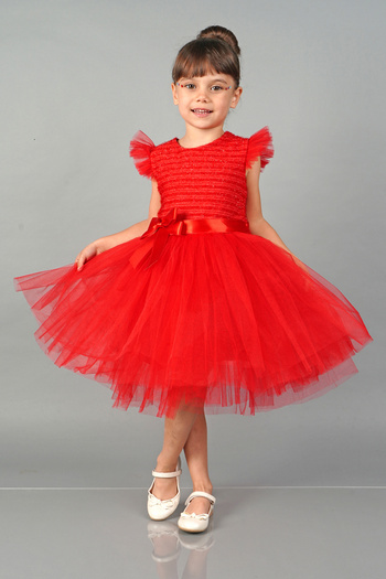 Delfini kids Tulle Party and Birthday Evening Dress Dress Costume
