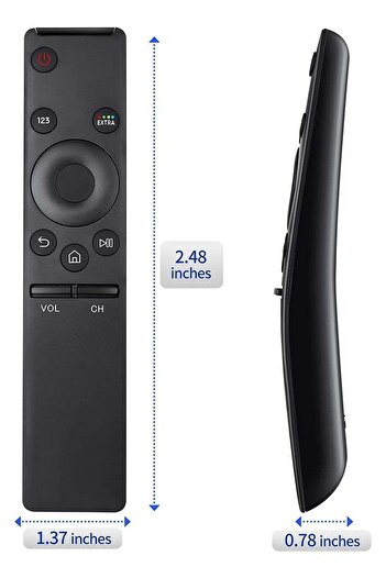 erorex Replacement Universal Remote Control For Samsung Smart TV Black