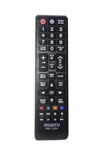 erorex Remote Control For Smart Samsung TV Screen Black
