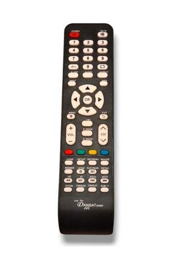 erorex DANSAT TV Remote, JVC TV Remote | Replacement Remote Control For DANSAT TV - JVC TV LCD LED Black