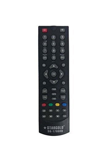 erorex Satellite Receiver Remote Control For Stargold Black
