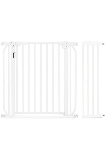BabySafe Baby Safe - Metal Safety LED Gate w / t 20cm Extension - White