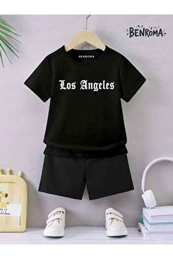 BENROMA Unisex Kids Shorts Set - Character Printed