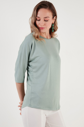 Lela Bisiklet Yaka Truvakar Kol Bluz Bluz 5861416y