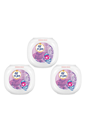 ArFum PODS,5-in-1 Laundry Detergent Capsule,16 Weeks Fragrance,Pack of 3 X 42 (126 Capsules) Eternal