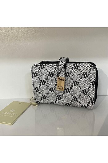 Armine Gray Dotted Wallet - Arc0104 Model