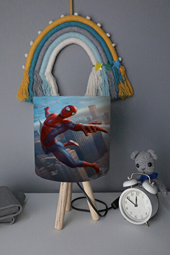 BelezaHome Blue Red Superhero Decorative Children's Room Lampshade