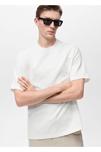 MANGO Man Ribana T-Shirt aus Baumwolle mit normaler Passform