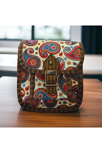 Wotrart Ethnic Patterned Strap Shoulder Bag Terme Bag Daily Bag Mini Bag