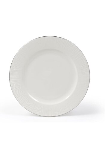 ORCHID 10.5" NEW BONE CHINA EMBOSSED DINNER PLATE LINEN