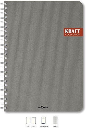 STOREMAX Polysight 2017105/2 Notebook Hard Cover, Spiral, 1. Dough Paper, 200 Pages, Petrol, Green Trendzap