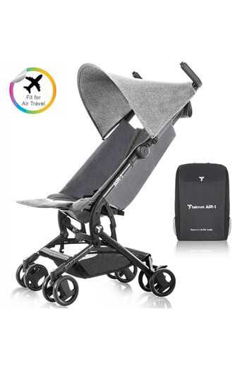 TEKNUM Teknum AIR-1 Travel Stroller w/Carry Backpack-Grey
