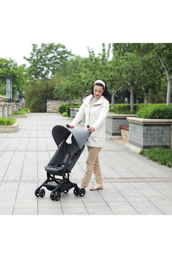 TEKNUM Teknum AIR-1 Travel Stroller w/Carry Backpack-Grey
