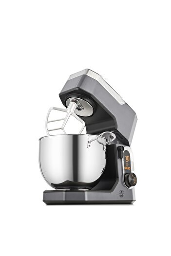ALSAIF Electric Stand Mixer 10 Speeds, 3 Tools Beater, Balloon Whisk, Dough Hook, 10l, 2000w, Gray